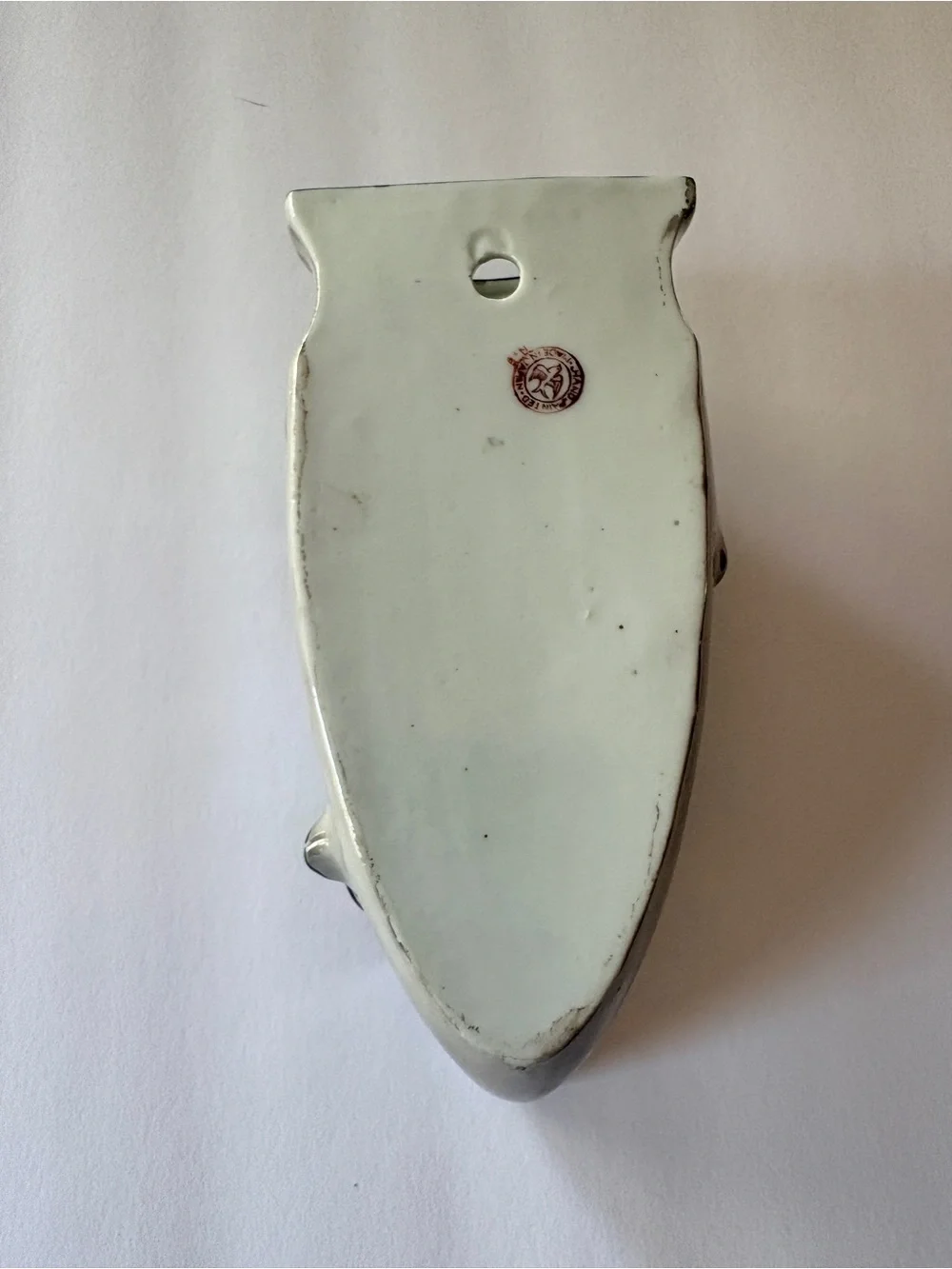 Vintage Hand Painted Ceramic Wall Pocket Vase - Made in Japan